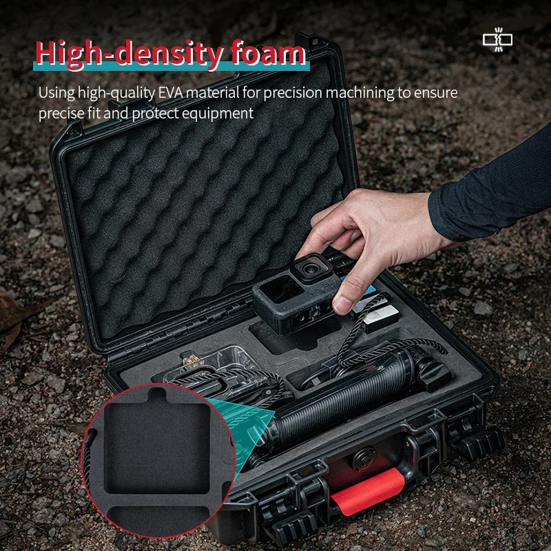 For Gopro Hero 12 11 10 9 Carrying Case 2 Layers Storage Case Hard Shell Waterproof Box Camera Accessories Portable Suitcase