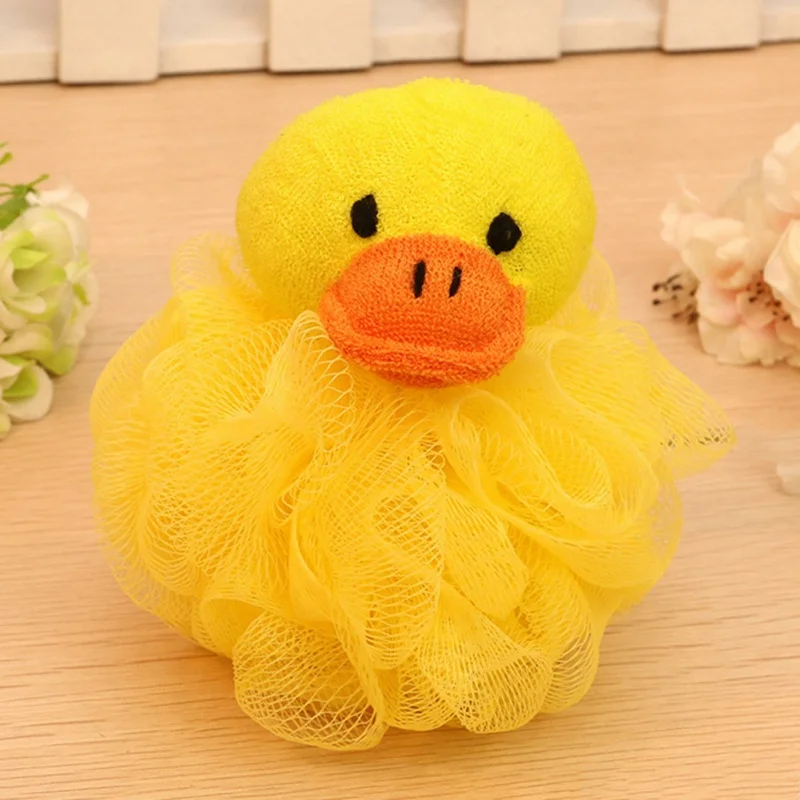 Baby Bath Sponge Shower Sponge Ball Kids Soft Bath Ball Baby Bath Brushes Cartoon Animal Exfoliating Body Ball Children Flower Bubble Infant Shower Sponge