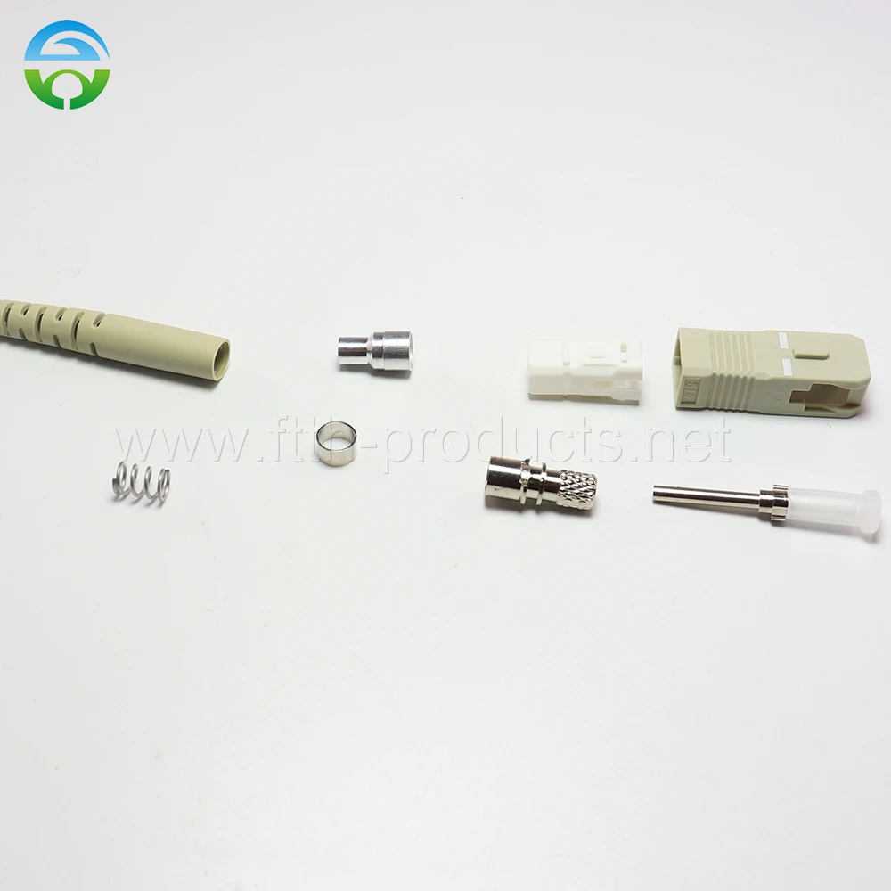 200 Pcs Connettore Sc/Upc Mm 3.0Mm Simplex Beige House Stivale Beige