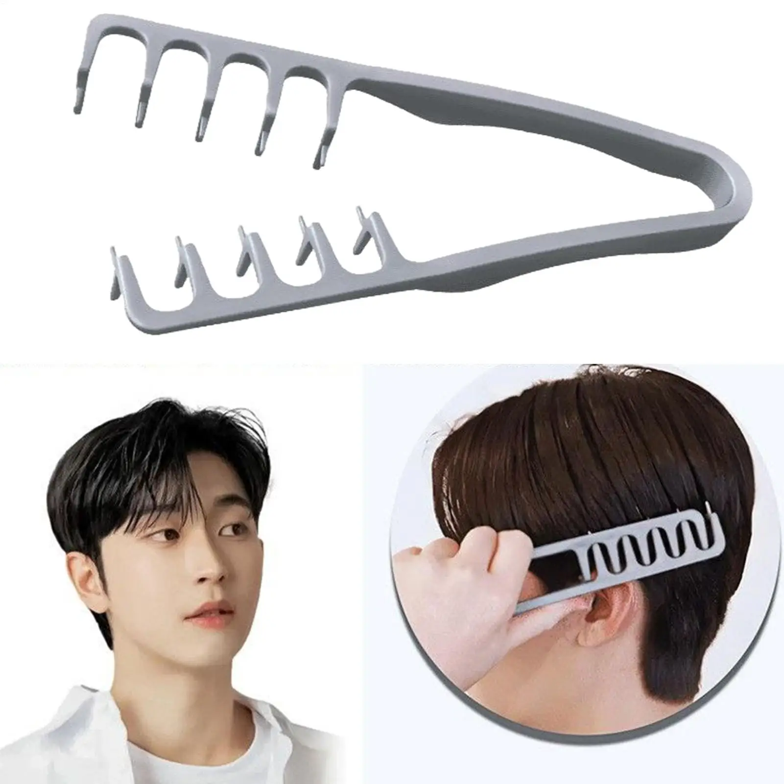 Pettine per capelli volumizzante a denti larghi Strumenti per arricciare Texture soffice per uomo Ideale per tutti i tipi di capelli Strumenti per acconciature - immagine 3
