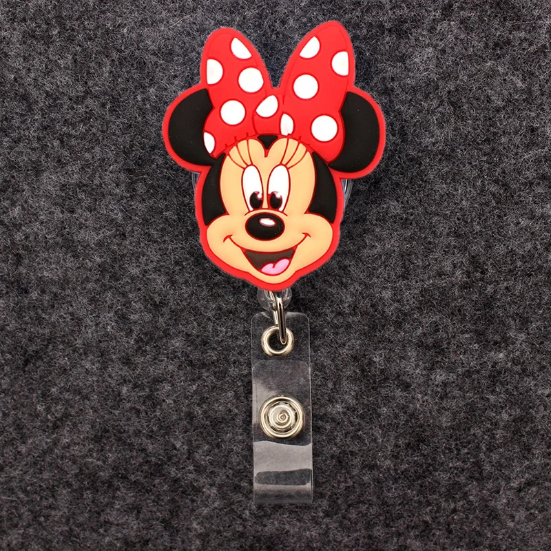 Mickey Minnie Donald Daisy Badge Reel Nurse Workers ID Holder Retractable Name Card Holder Accessory retractable badge reel badge holder retractable id tag retractable id lanyard