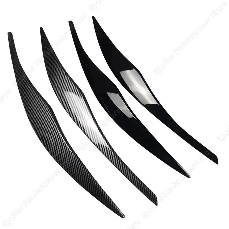 Sopracciglia Fari Per BMW Serie 3 E90 E91 - ABS Nero Lucido, 2005-2011, Per Berlina E Touring, Effetto Sportivo - Foto 7