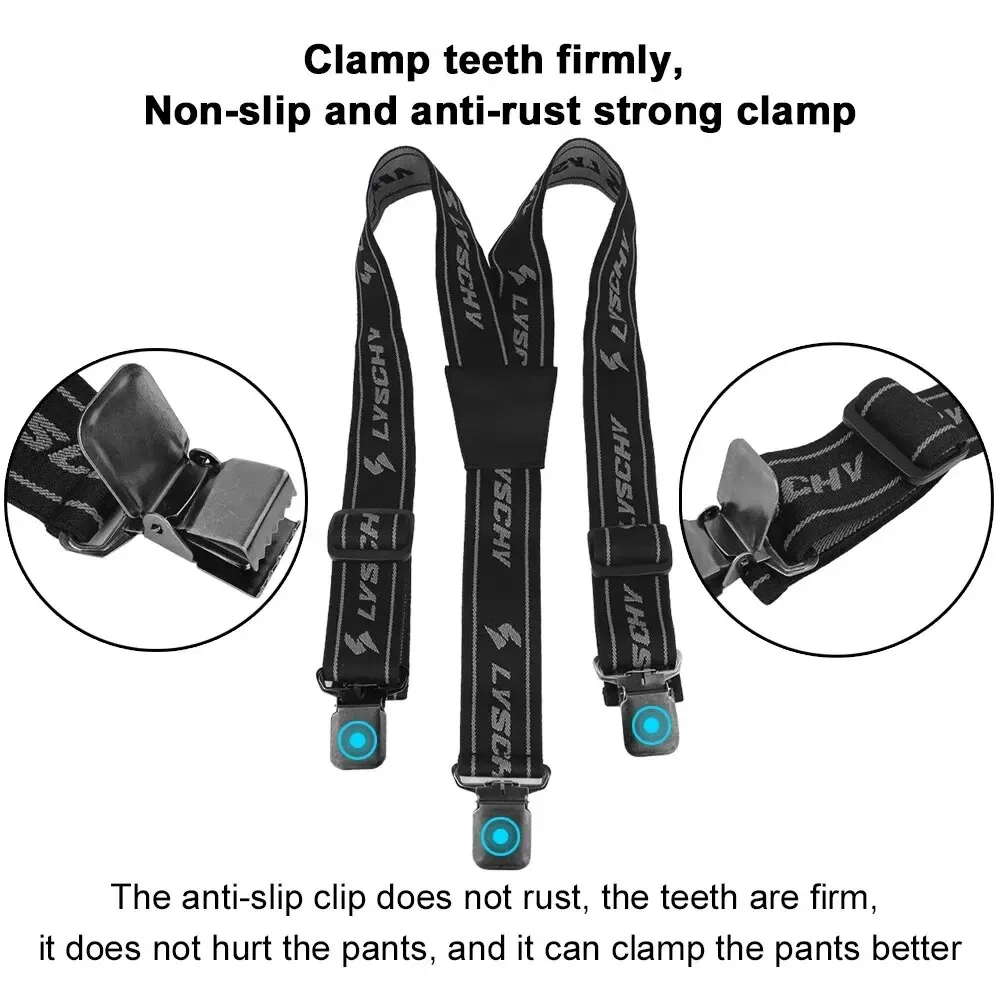 Y Suspender Straps High Elastic Adjustable for Motorcycle Racing Pants