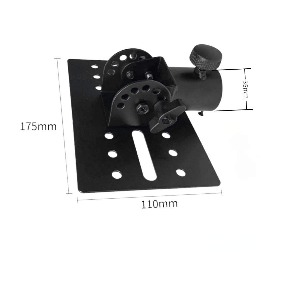 Tripod Stand Rotatable 35mm Metal Mount Speaker Adapter Top Cap /90&deg; Angle Adjustable Pole Mount for Stage/Event