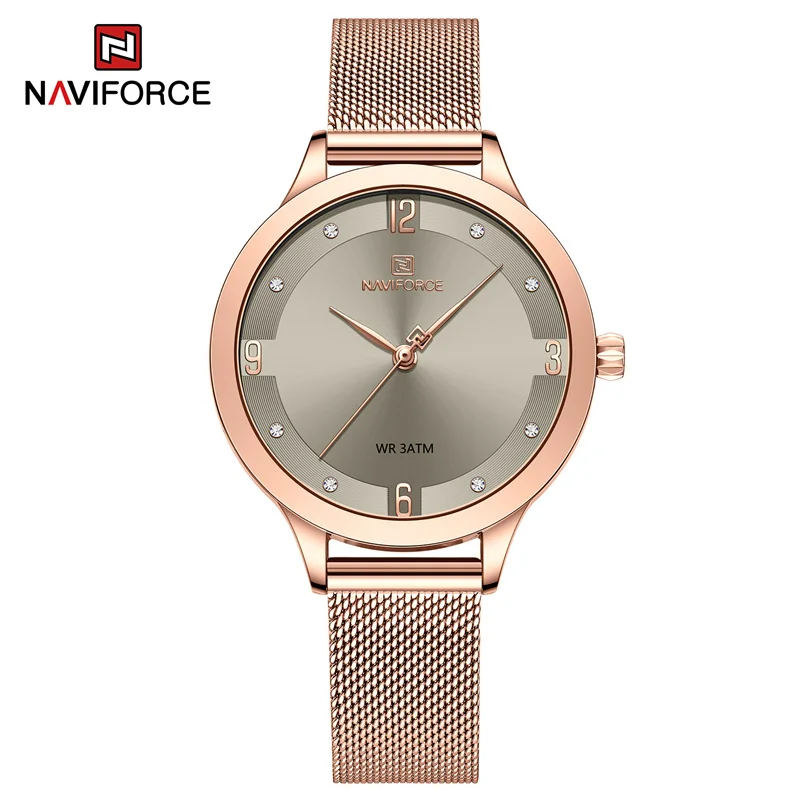 

Quartz Watch For Women New Fashion Luxury Brand Women's Watch Stainless Strap Quartz Wrist Watch For Female Reloj Mujer NF5023