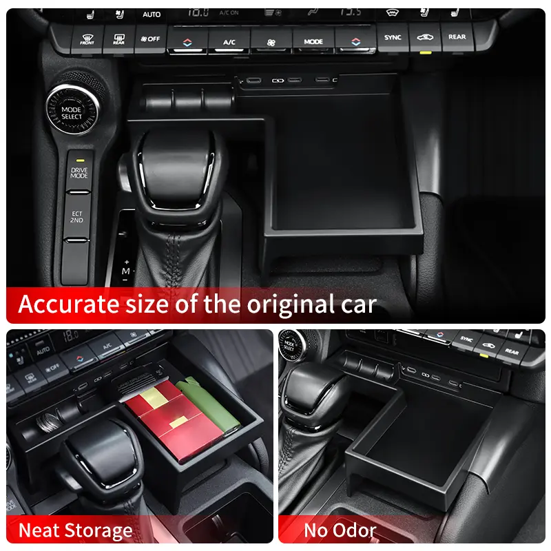 For Toyota LC250 Land Cruiser j250 Prado 250 Series  2024 2025 Central Control Storage Box black Interior Upgraded Accessories - Image 6