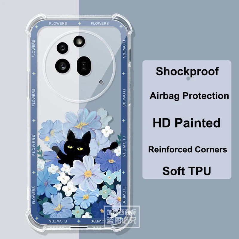Enhanced Transparent Shockproof Anti-Fall Phone Case - Slim and Soft TPU Cover
