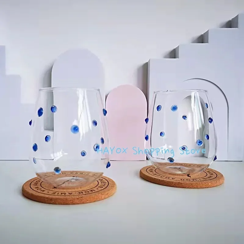 Irregular Dots Glass Design Mug,Milk Coffee Creative Decor Cup,drinking glasses set,crystal glass cup,bubble glass cup,square glass mug,double wall glass mug