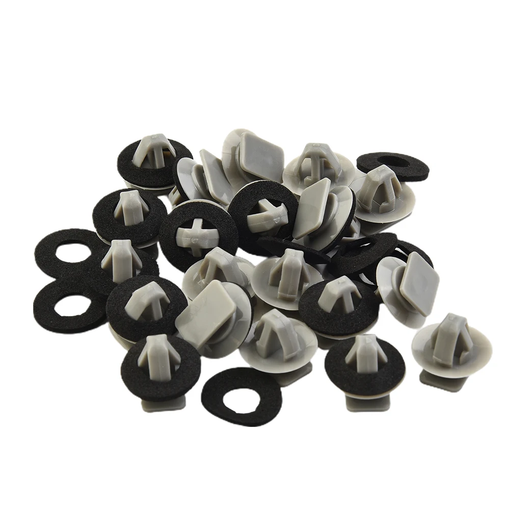 Lot De 50 Clips De Fixation Pour Mazda CX5 CX7 3 6 2 - Plastique Blanc/noir - Pour Garnitures Portes, Pare-chocs
