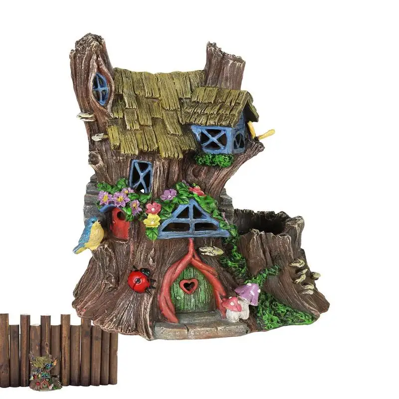 

Fairy Garden House Wooden Miniature Fairy Door Decoration For Yard Home Decor Tabletop Ornaments For Bedroom Kids Room Living