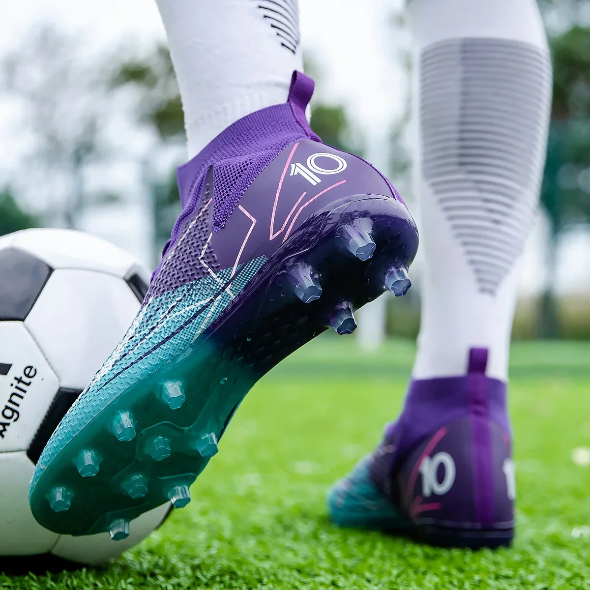 Men Soccer Shoes Turf Training Futsal Hall Boot Outdoor Sports Childrens Football Boots Male Free Shipping Sneakers_voghion.com