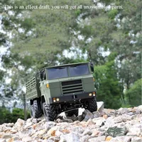CROSRC XC6-F Upgraded Ver 1/12 Military Truck Off Road Car 6*6 KIT Motor Light Sound RC Toys Gifts TH10487 2