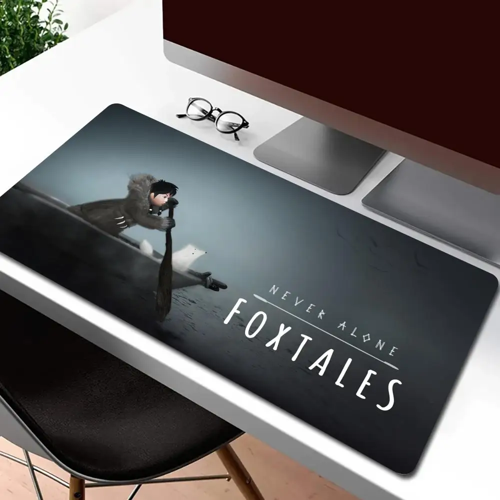 

Classic adventure casual game Never Alone Mouse Pad Computer Mouse Pad Gaming MousePad Waterproof PU Leather escritorio Mouse Mat keyboard Gamer