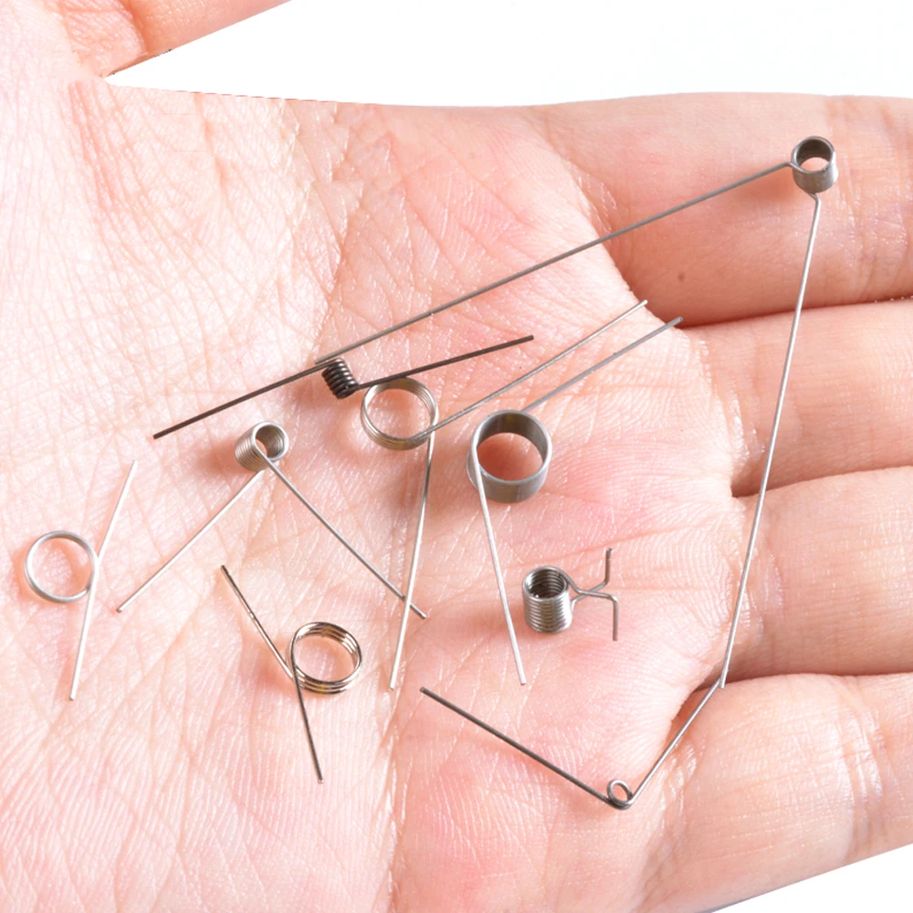 쥬얼리 작은 비틀림 용수철 와이어 직경 0.3 0.35, 0.4mm 스테인레스 스틸 용수철, 20 개