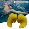 1 Pair Waterproof Soft Earplugs Silicone Portable Ear Plugs Swimming Accessories Durable Earplugs Classic Delicate Texture 5
