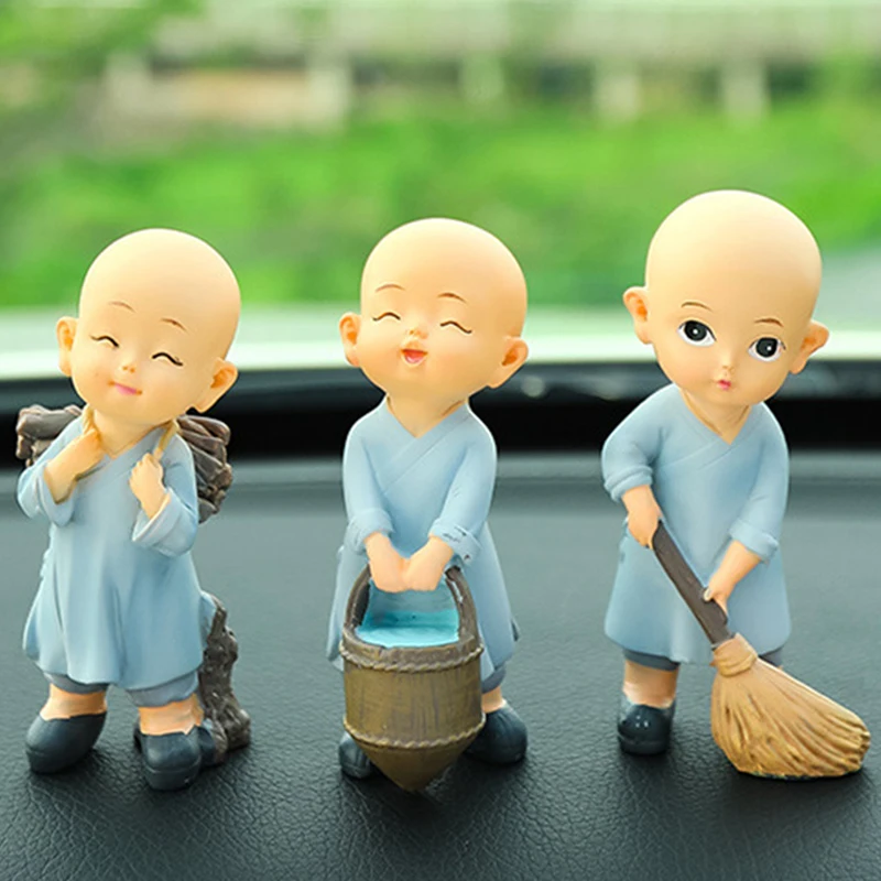 자동차 장식품, 창의적인 작은 승려, 귀여운 송진, 실내 장식