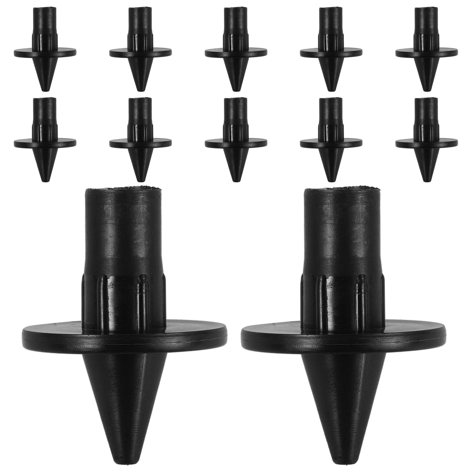 

12 Pcs Tent Accessories Pole Connector Fitting Connecting Part Supply Plastic Set of Feet