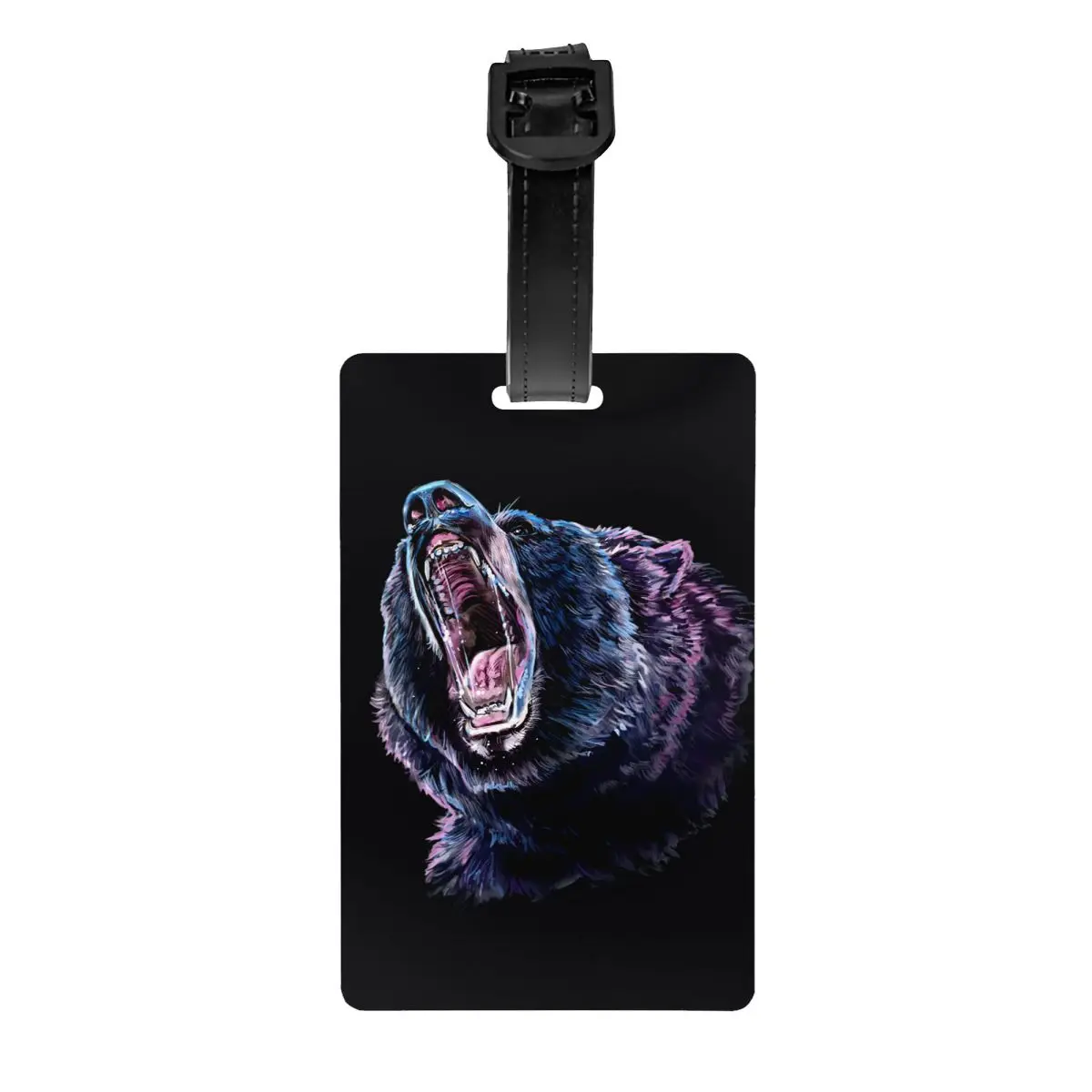 

Roar Bear Luggage Tag Travel Bag Suitcase Privacy Cover ID Label