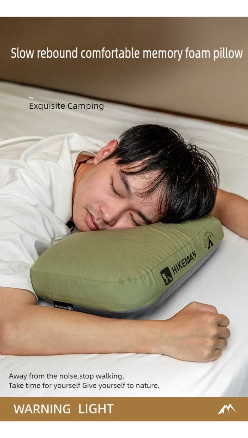 Description Picture 2 of itemHIKEMAN Outdoor Pillow Memory Cotton Cervical Pillow Portable Breathable Camping Gears Travel Sleeping Supplies with Storage Bag