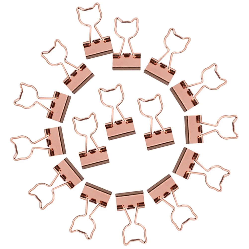 

15 Pcs Color File Folders Office Binder Paper Clip for Adorable Colored Clips Securing Holder Long Tail