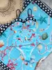 2025 Trend Printed Patchwork Women One Piece Swimsuit With Skirt Fashion Sexy Lady Swimwear Dresses Set Female Beachwear Outfits