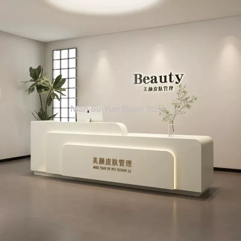 

Beauty Salon Bar Cashier Company Front Desk Reception Desk Simple Store Counter Table Mostrador Recepcion Salon Furniture