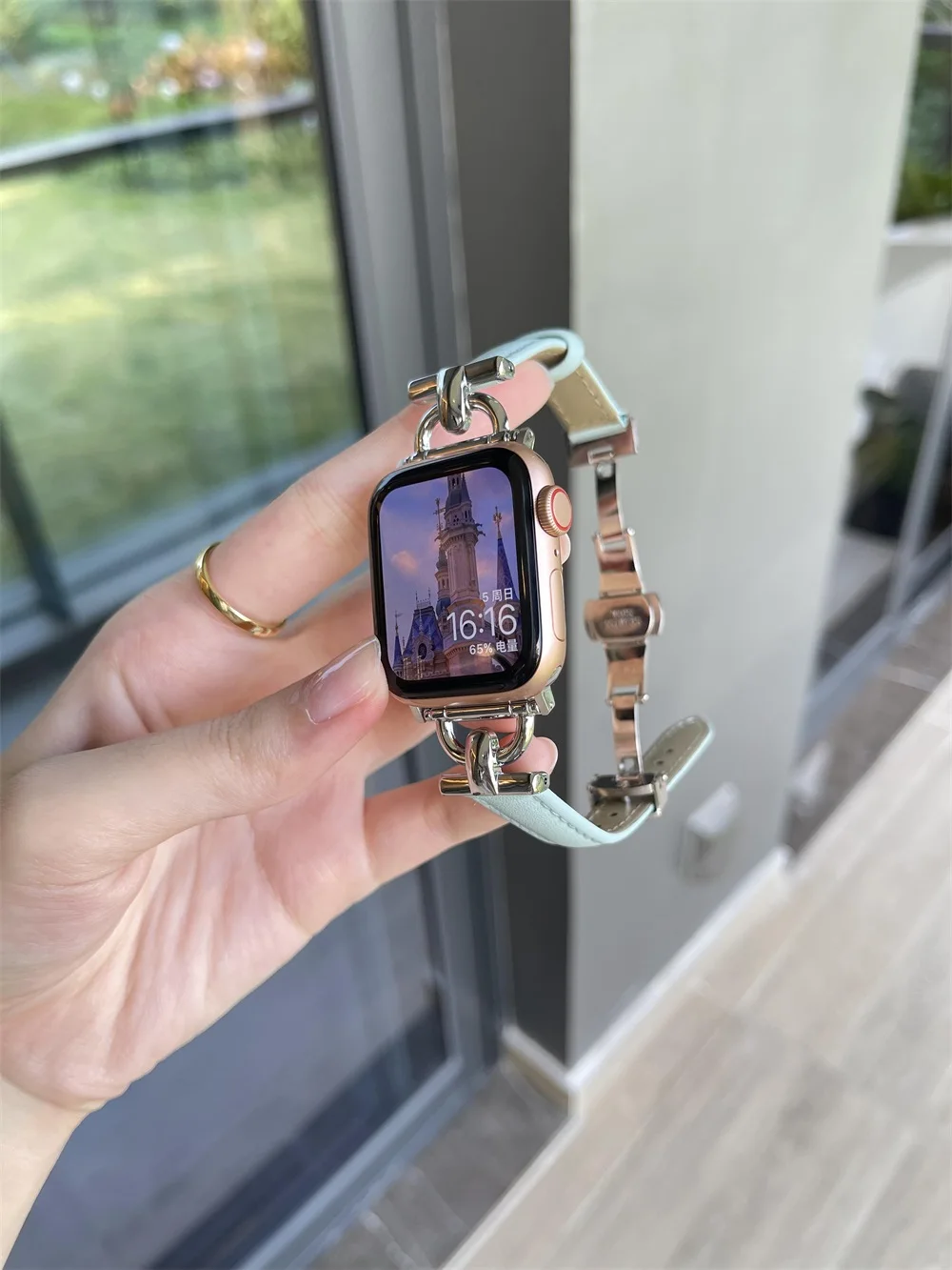 100% Genuine Leather strap for Apple Watch band 49mm 38/40/41/42/45/44 mm Iwatch Series 3 4 5 SE 6 7 8 Ultra Watchband Bracelet
