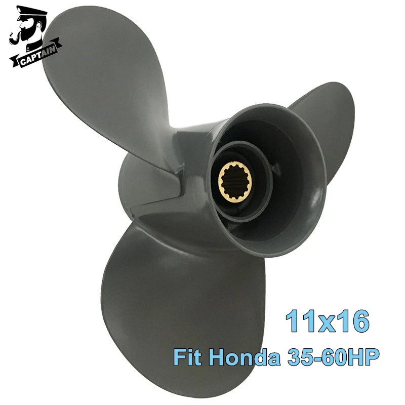 Captain Boat Propeller 11x16 Fit Honda Outboard Motor 35HP 40HP 4HP BF50A BF60 13 Tooth Splines Aluminum Marine Engine Parts fc 280sc 20150 azgiant car central door lock motor dc 12v brand new auto replacement parts for acura rsx honda odyssey mk3 diy