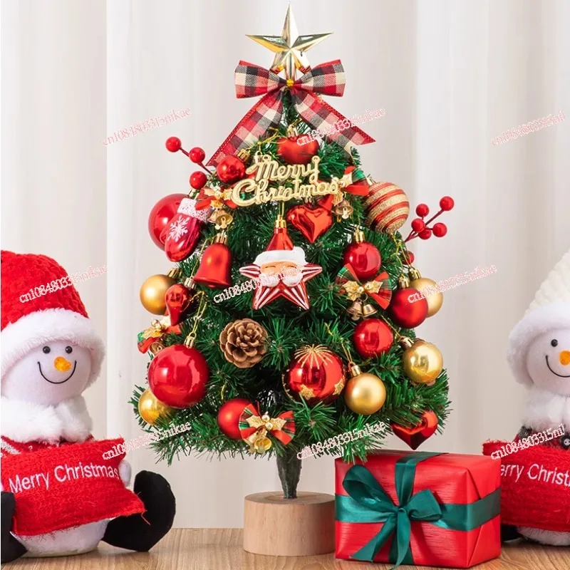 Boutique Christmas Tree Mini Tabletop Ornament Christmas Ornament Home Small Scene Arrangement Ins Dress Up