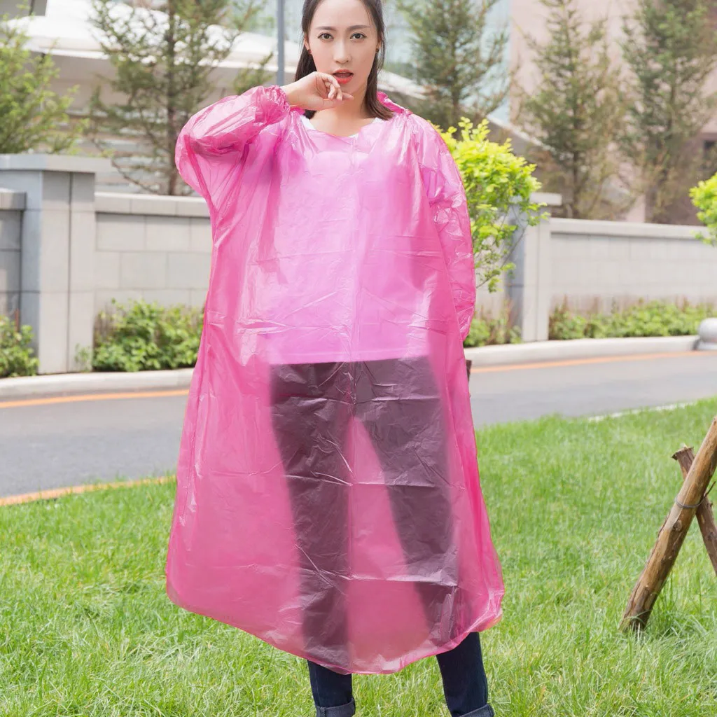 Disposable Adult Emergency Raincoat Poncho Mini Portable Hiking Camping Hood Impermeable raincoat poncho