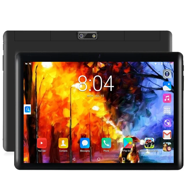 Nuovo Tablet Pc Android da 10.1 pollici Google Play Doppia fotocamera Octa Core Dual SIM Chiamata telefonica Tablet Bluetooth Wifi 4 GB RAM 64 GB ROM 1