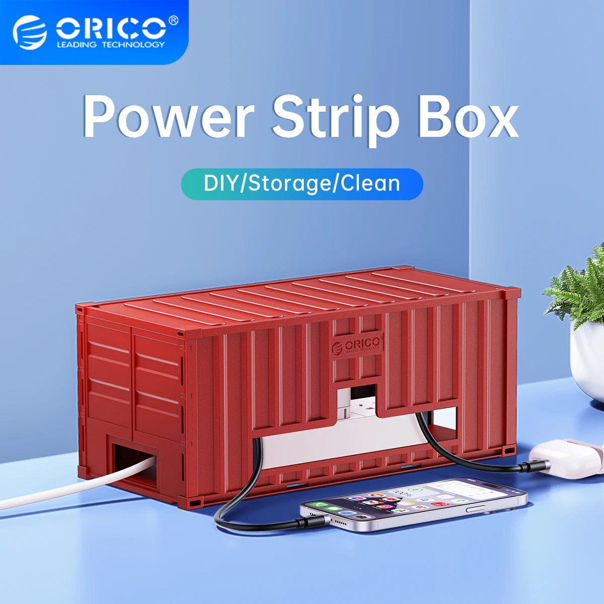 Orico Diy Power Strip Box For Organize Management Storage Dust Proof