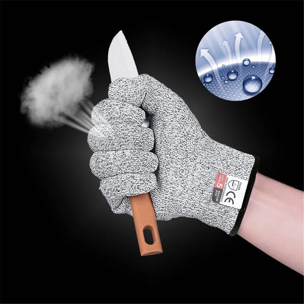 1 Pair Cut-Resistant Level 5 High-Strength Gloves Wear-Resistant Anti-Puncture  Kitchen Gadget Accessories Anti Cut Gloves - AliExpress