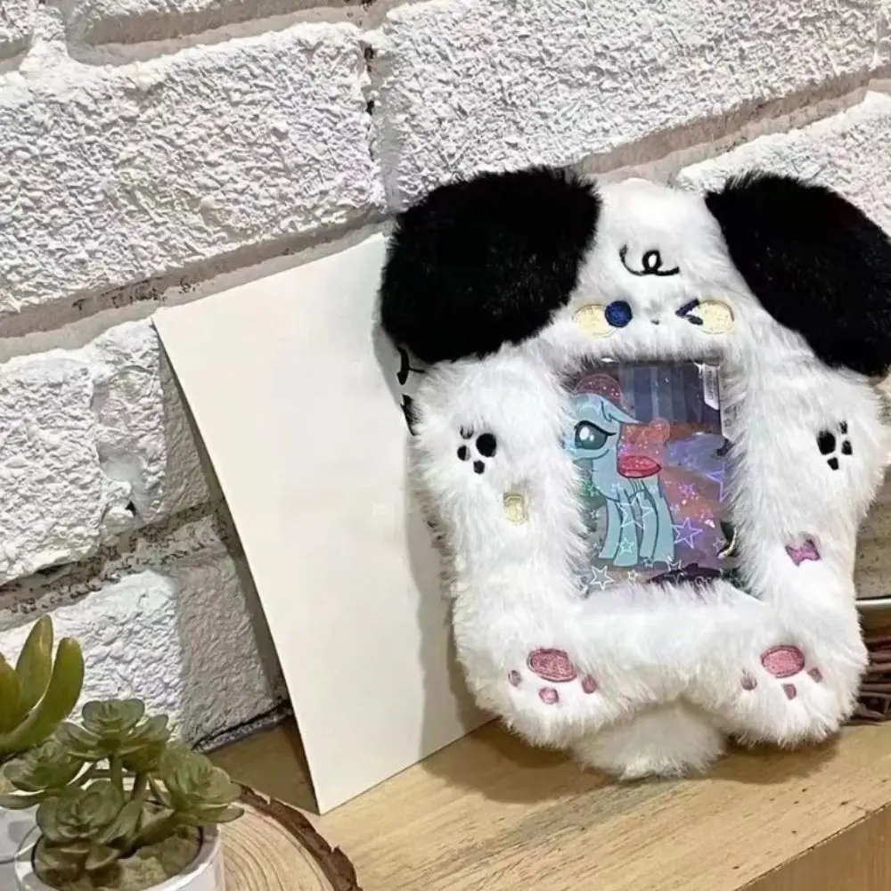 Plush Photocard Case Student Card Holder Bag keychain Star Shape Photo Card Holder Idol Photos Protective Cover Cartoon