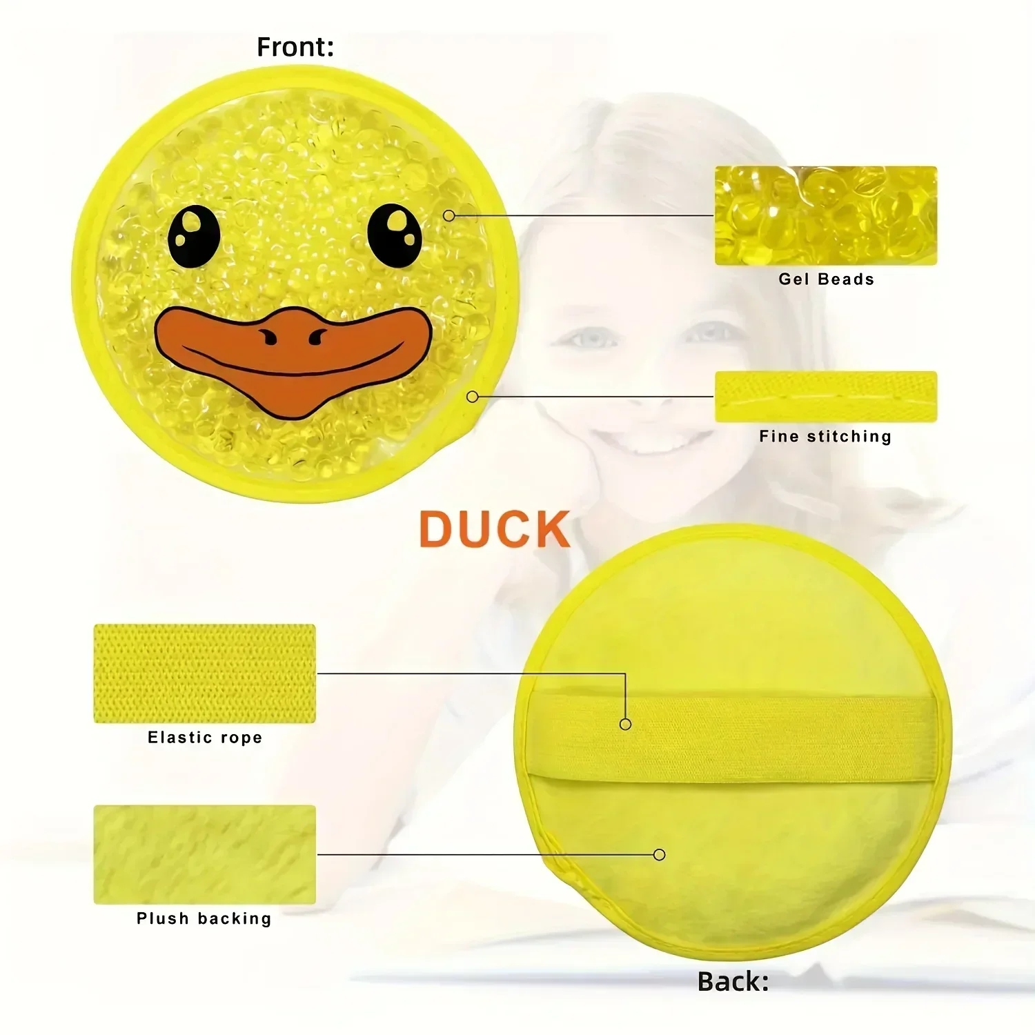 Reusable Cartoon Gel Ice Pack  Dual Hot & Cold Compress  Soothing & Revitalizing Fit for All Soothing Compress Cartoon Design