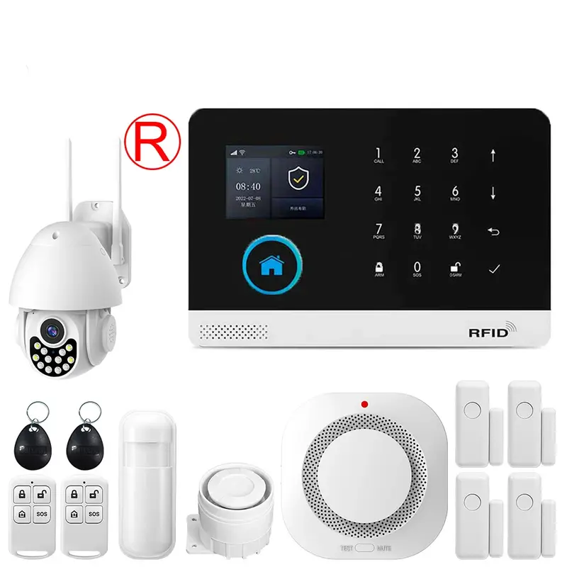 GSM Alarm System for Home Works with TUYA Smart Home App Burglar Security 433MHz 2G WiFi Alarm Wireless Control PG103 - Image 8