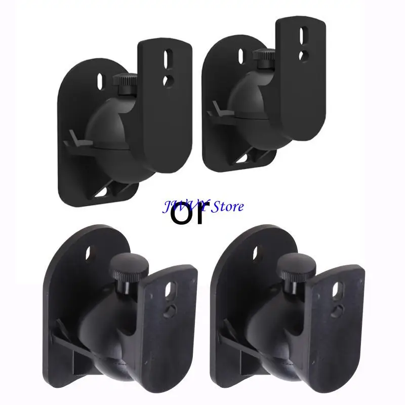 573a Universal Surround kleine Satellitendecklautsprecherhalterungen 1Set Black Soundbar Wandmontagehalterungen für Lautsprecher – Detail 10