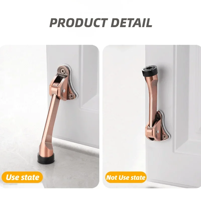 Door Stopper Anti-theft Kick Down Home Holder Rubber Buffer Mounted For Home Tools Accessories door stopper silicone door stopper door stopper bumpers silicone rubber bumpers