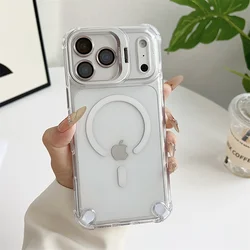 Magnetic Clear Phone Case with Magsafe Compatibility and Lens Protector - iPhone 18 Pro Max (Clear)