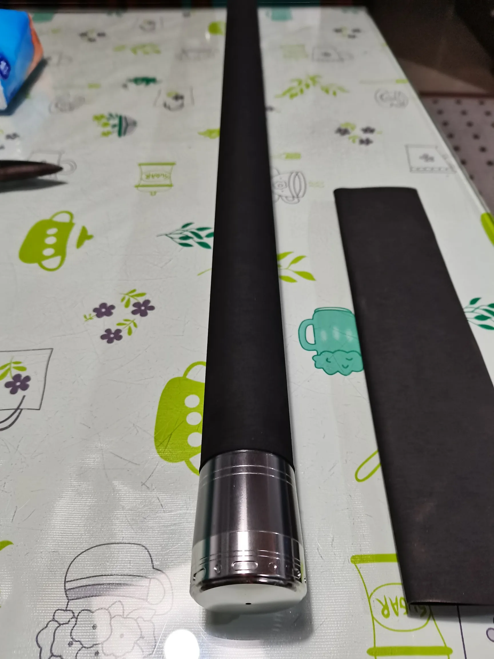 60mm 블랙 X 패턴 미끄럼 방지 열수축 튜빙 핸들 그립 랩 (야구, 하키, 크리켓 배트 및 스포츠 장비용)