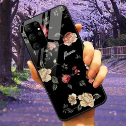 Enhanced Tempered Glass Cover Bumper Protective Phone Shell - Galaxy S23 Plus (63)