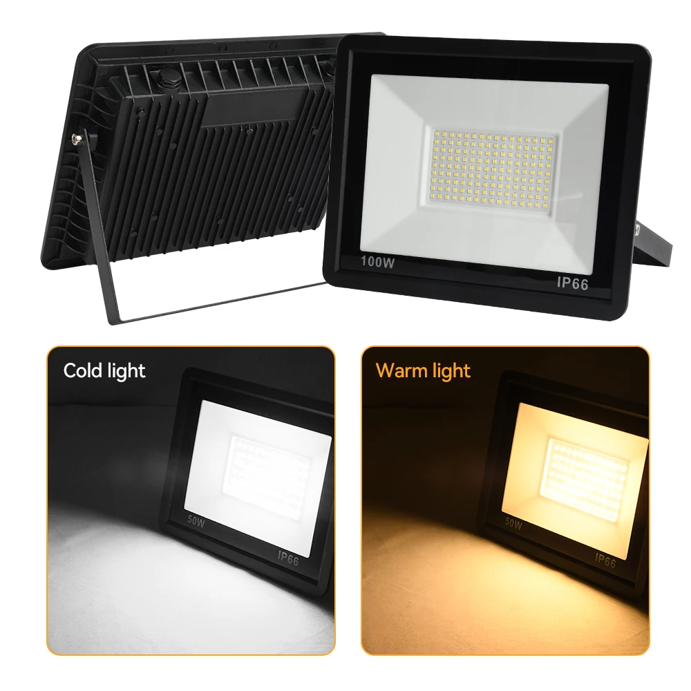 LED Outdoor Floodlight 10W 20W 30W 50W 100W IP66 Waterproof Reflector Wall Light LED Spotlight AC220V For Home Garden Lighting