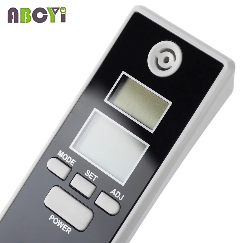 Dual LCD Screen Red Backlight Display Portable Alcohol Tester Breathalyzer Alcohol Analyzer with Clock and Temperature Display