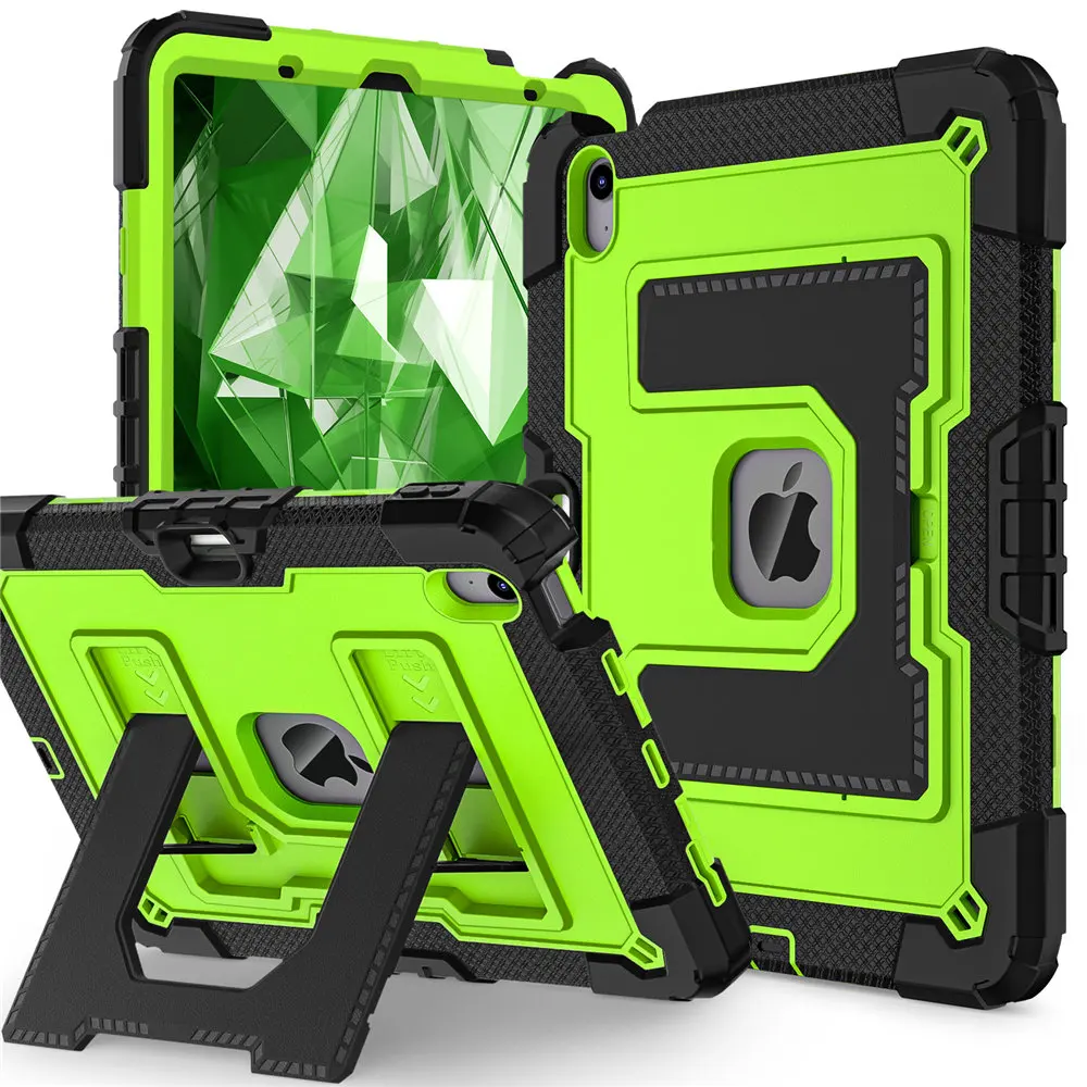 Heavy Duty Rugged Armor Stand Case with Strap and Pen Slot
