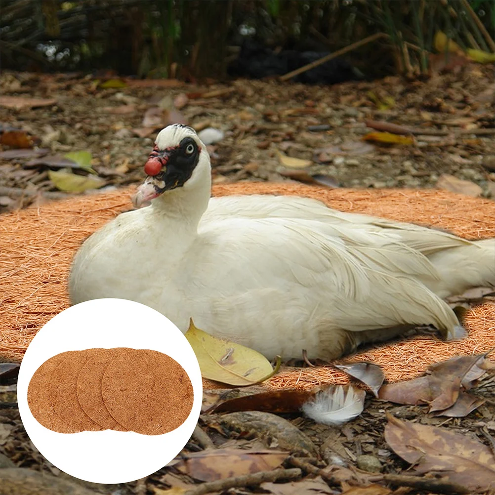 10 Pcs Birdcage Mat Pigeon Breeding Eggs Pads Mats Thicken Nest Natural Nesting Parrot Round Brown Cushion bird cage accessories,bird nest,bird egg nest
