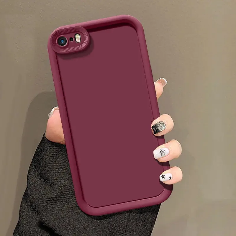 For iPhone 5 Case For Apple 5S SE Mobile Phone Cases Matte Back Cover Skin Feel Protection Shockproof Carcase Funda Shells Capa - 4