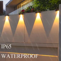 Solar Wall Washing Lamp Waterproof Outdoor LED Wall Light Courtyard Lamp Decorative Balcony Garden 2