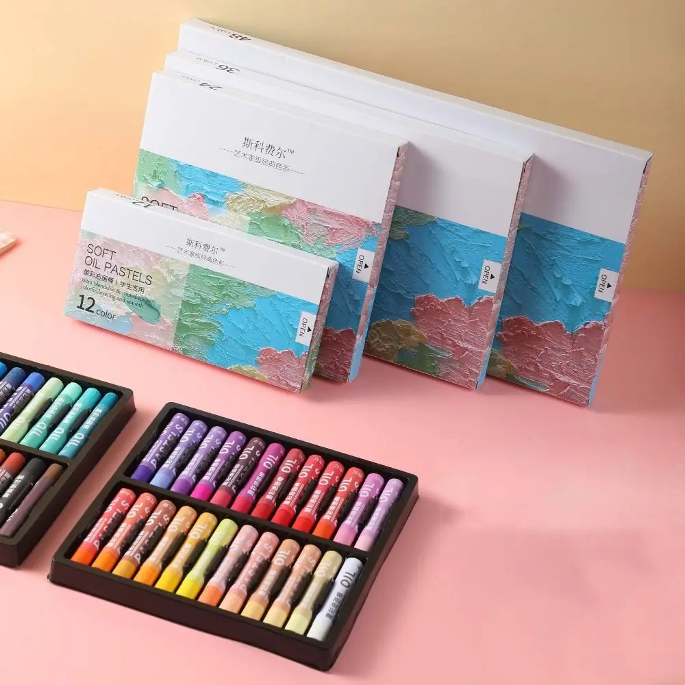 Oil Pastels Crayon Art Supplies 12/24/36/48PCS