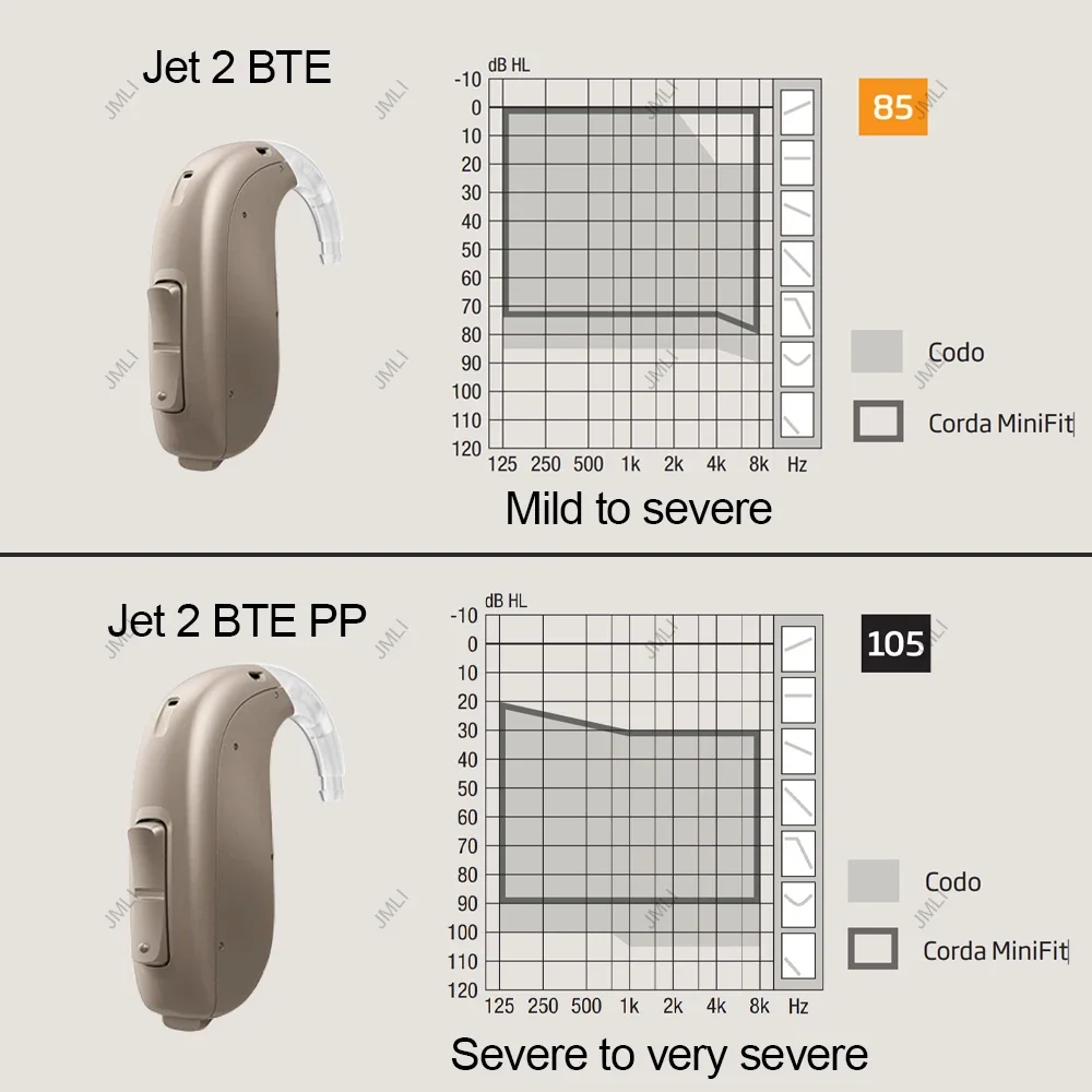 Description Picture 4 of item2024 New Oticon Jet 2 BTE PP hearing aid 48Channel Programmable Digital hearing aids Mobile Phone Remote Adjust Hearing Care Aid