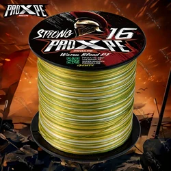 Enhanced 16 - Strand Multifilament Braid Fishing Line - Durable 300M PE, 26 - 70LB for Carp Fishing in Rivers, Lakes, and Sea (Forest)